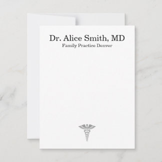 Personalized Doctor Note Cards Anteckningskort