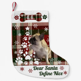 Personalized Dog, Cat, Animal Christmas Stocking Liten Julstrumpa