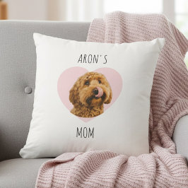 Personalized Dog Mom | Custom Pet Photo  Kudde