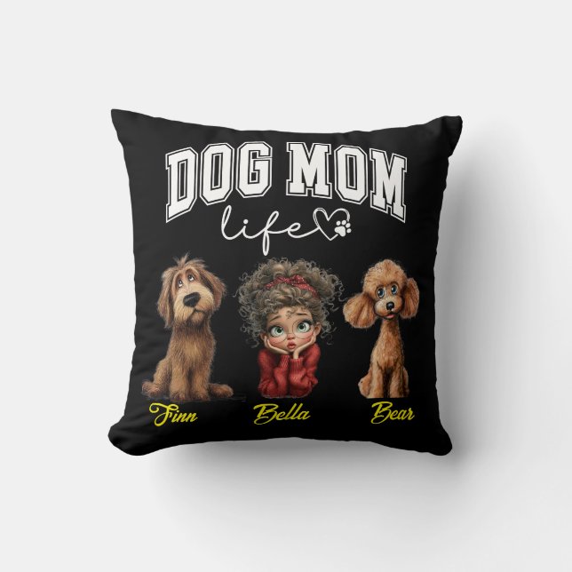 Personalized Dog Mom – Happy Mother’s Day Kudde (Framsida)