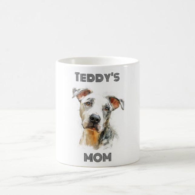 Personalized Dog Mom Photo Mug | Custom Gift Kaffemugg (Center)