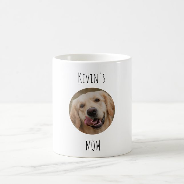 Personalized Dog Mom Photo Mug | Custom Gift Kaffemugg (Center)