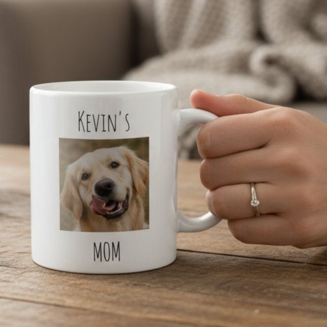 Personalized Dog Mom Photo Mug | Custom Gift Kaffemugg (Skapare uppladdad)
