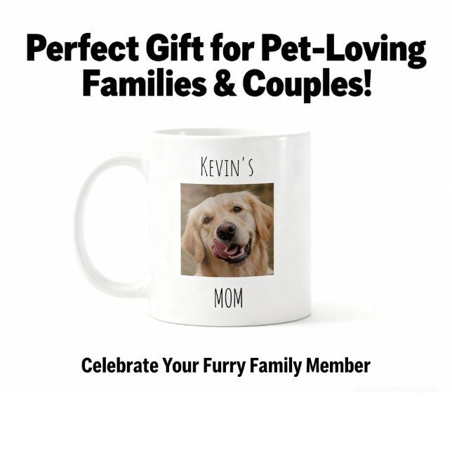 Personalized Dog Mom Photo Mug | Custom Gift Kaffemugg (Skapare uppladdad)
