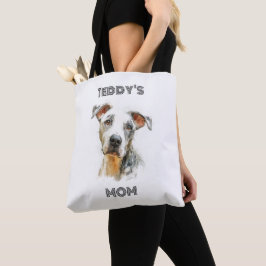 Personalized Dog Mom Photo Tote Bag | Custom Gift Tygkasse