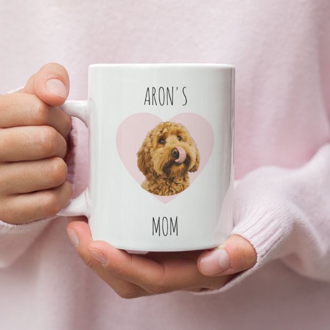 Personalized Dog Mom Valentine Mug | Custom Pet Ph Kaffemugg (Skapare uppladdad)
