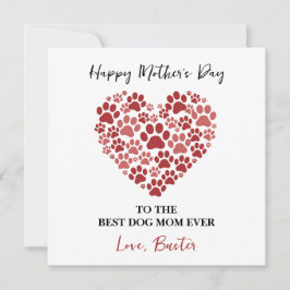 Personalized Dog Name – Happy Mother’s Day  Julkort