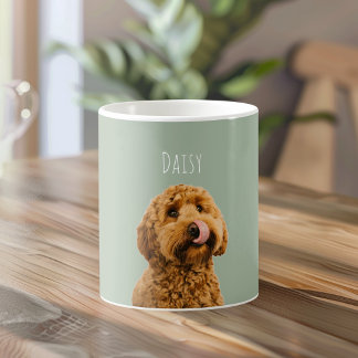 Personalized Dog Photo | Custom Pet Name  Kaffemugg