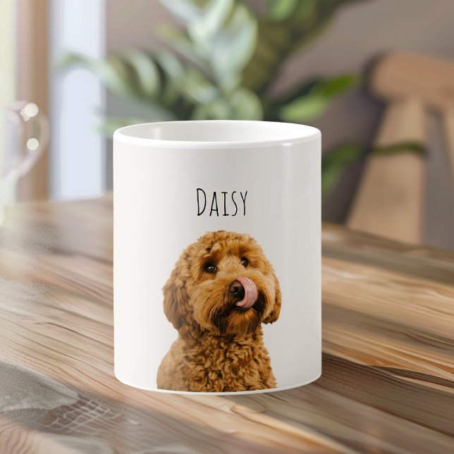Personalized Dog Photo | Custom Pet Name  Kaffemugg (Skapare uppladdad)
