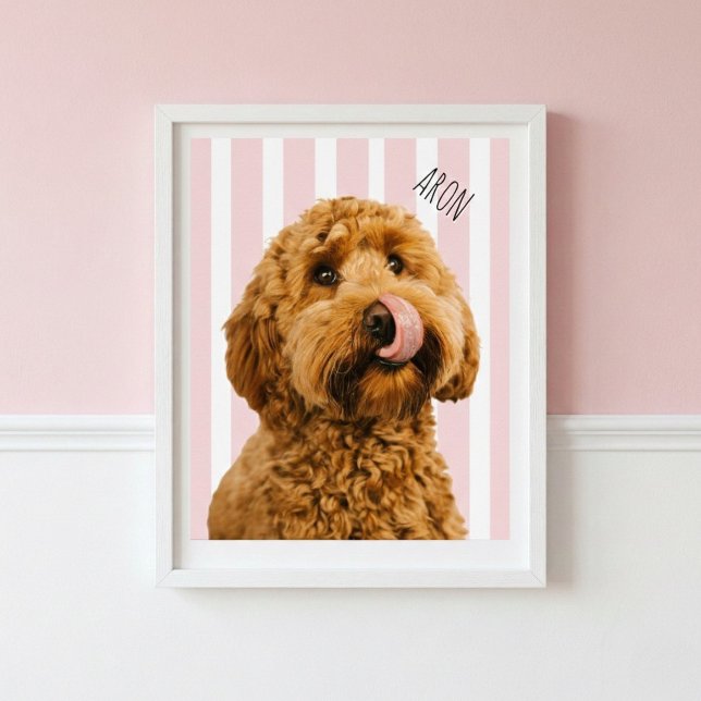 Personalized Dog Photo Poster | Custom Pet Name  (Skapare uppladdad)