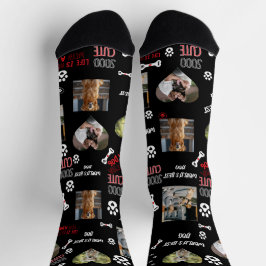 Personalized Dog Photo Socks - Custom Name 