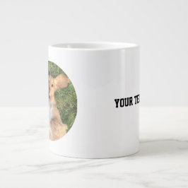 Personalized Dog Photo with Text | Custom Gift Jumbo Mugg