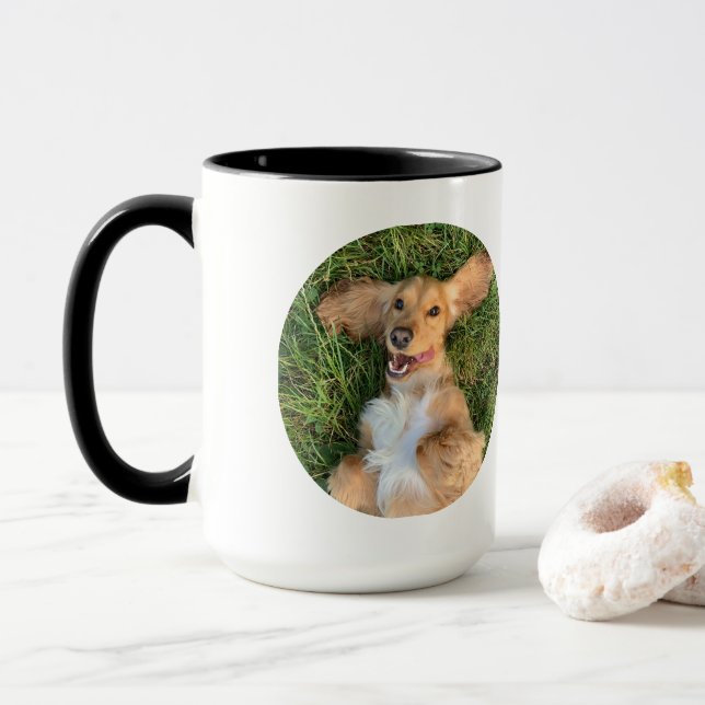 Personalized Dog Photo with Text | Custom Gift Mugg (Med munk)