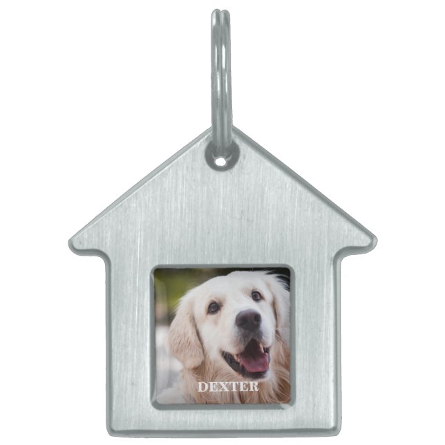Personalized dog tag / Dog name tag / Pet identifi ID-bricka Husdjur (Framsidan)