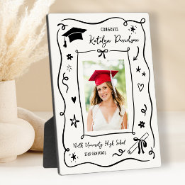 Personalized Doodle Photo Congrats Grad