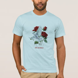 Personalized Dove Rose Custom Name T-Shirt