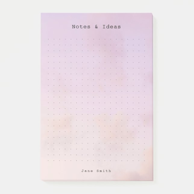 Personalized dreamy clouds, pastel aesthetic Grid Post-it Block (Framsida)