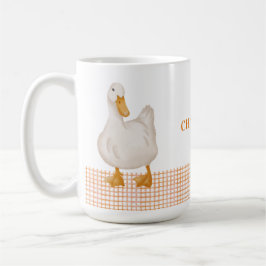 Personalized Duck – Cute Farm Animal Design Kaffemugg