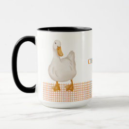 Personalized Duck – Cute Farm Animal Design Mugg