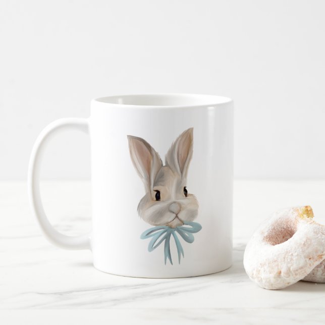Personalized Easter Bunny Mug Kaffemugg (Med munk)