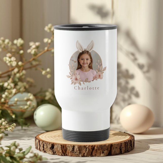 Personalized Easter Bunny Photo Travel Mug Resemugg (Skapare uppladdad)