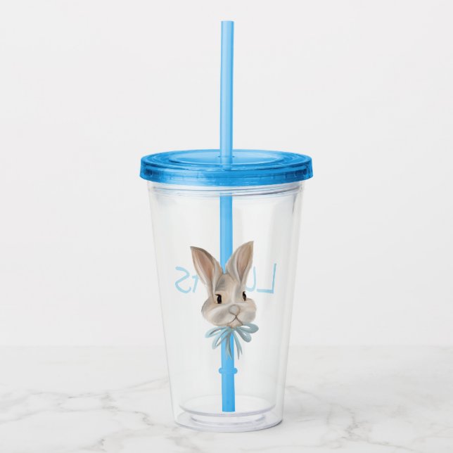 Personalized Easter Bunny Tumbler  Take Away Mugg (Framsida)