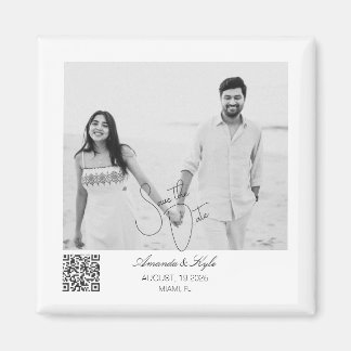 Personalized editable Save the Date magnet