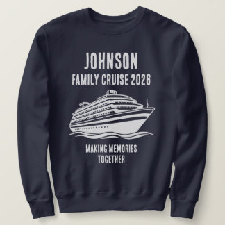 Personalized Editable Text Cruise Holiday Merch Lång Ärmad Tröja