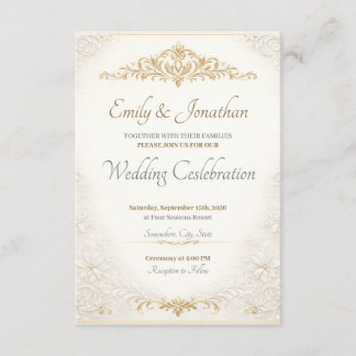 Personalized Editable Wedding Enclosure Cards Tilläggskort