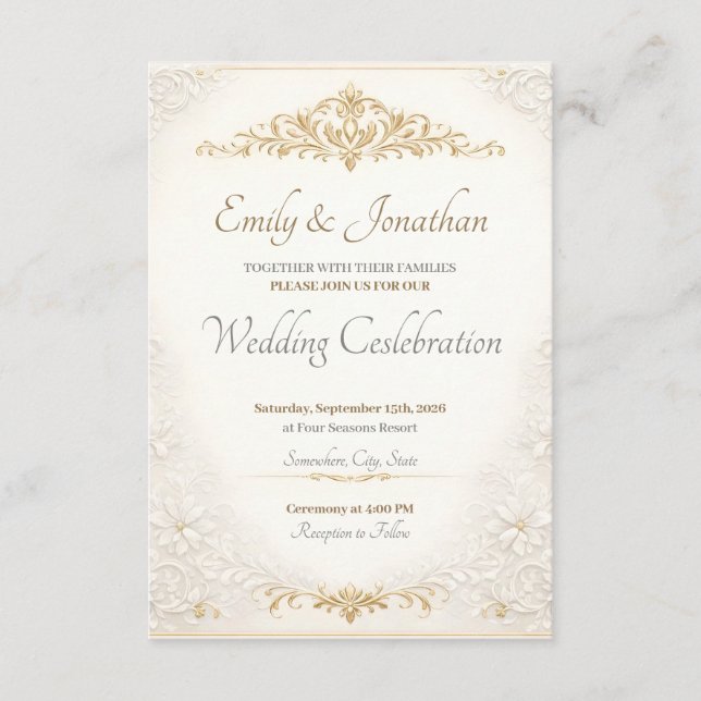 Personalized Editable Wedding Enclosure Cards Tilläggskort (Framsida)