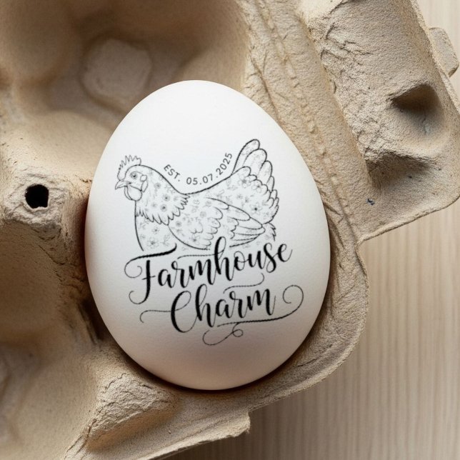  Personalized egg stamp, personalized fresh egg  Stämpel (Skapare uppladdad)
