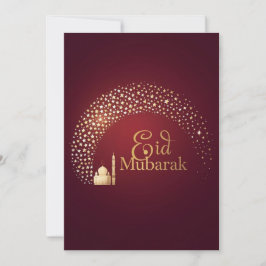 Personalized Eid Mubarak Elegant card Julkort