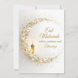Personalized Eid Mubarak Greeting card Inbjudningar