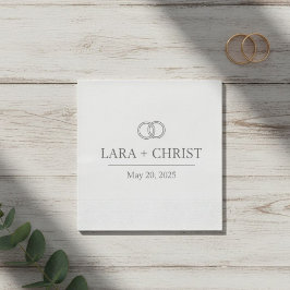  Personalized Elegant Minimalist Wedding Paper Pappersservett