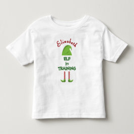Personalized Elf in Training  T Shirt