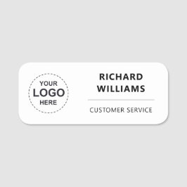 Personalized Employee  with Custom Business Logo Namnbricka