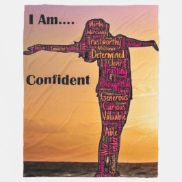 Personalized Empowering Women's Blanket Fleecefilt