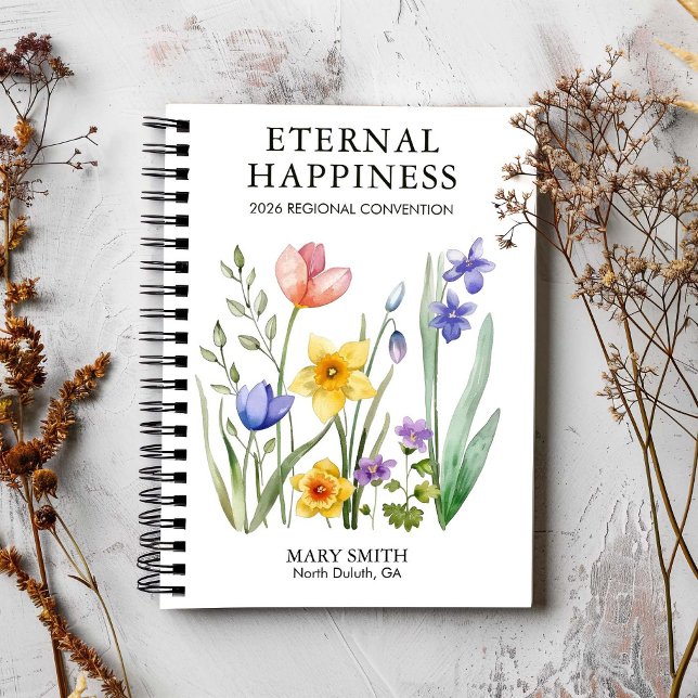 Personalized Eternal Happiness 2026 Convention  Anteckningsbok (Skapare uppladdad)