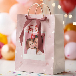 Personalized Fa La La La Pink Christmas Photo