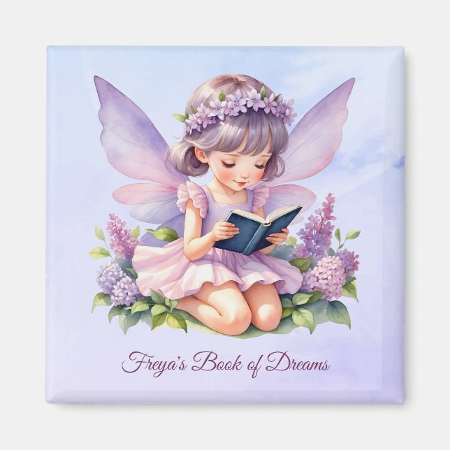 Personalized Fairy Art Freya Dreams Magnet (Framsidan)