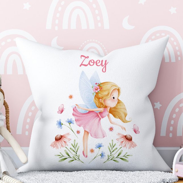 Personalized Fairy Girl Nursery Pillow Kudde (Skapare uppladdad)