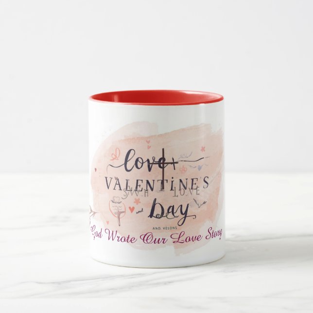 Personalized Faith-Based Valentine Gift | God Wrot Mugg (Center)