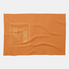 Personalized Fall Family Pumpkin Spice Kökshandduk