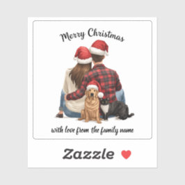 Personalized Family Christmas 2025 Klistermärken