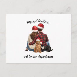 Personalized Family Christmas 2025 Vykort