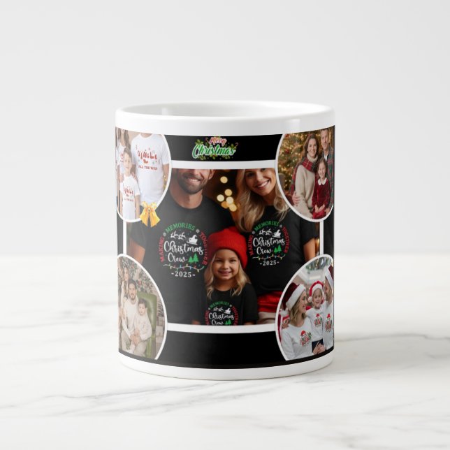 Personalized Family Christmas Mug 2025 Jumbo Mugg (Framsidan)