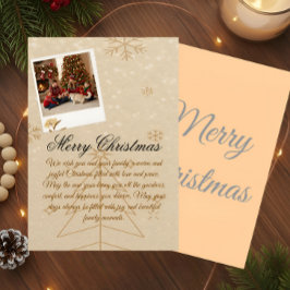 “Personalized Family Christmas Photo Card” Tack Kort