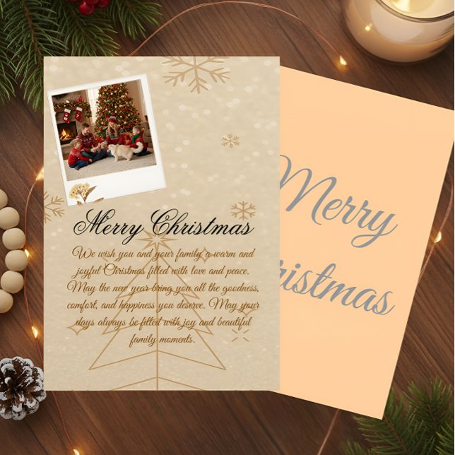 “Personalized Family Christmas Photo Card” Tack Kort (Skapare uppladdad)