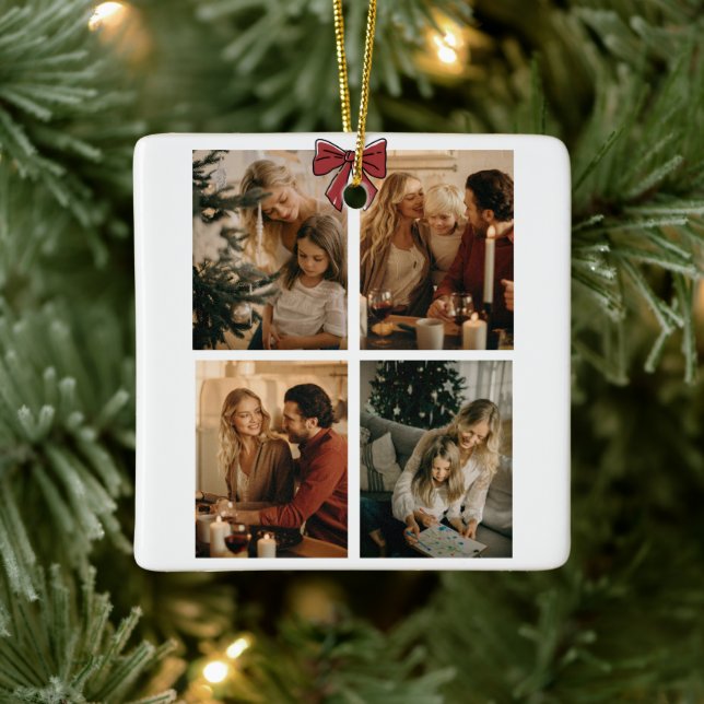 Personalized Family Christmas Photos Ornament (Träd)