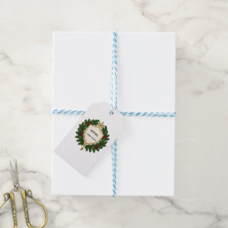 Personalized Family Crest Christmas Gift Tags Presentetikett